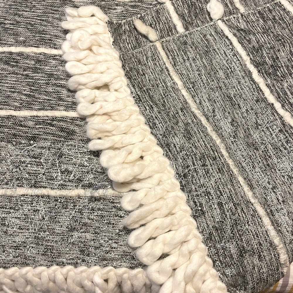 Anthropologie Metallic Throw